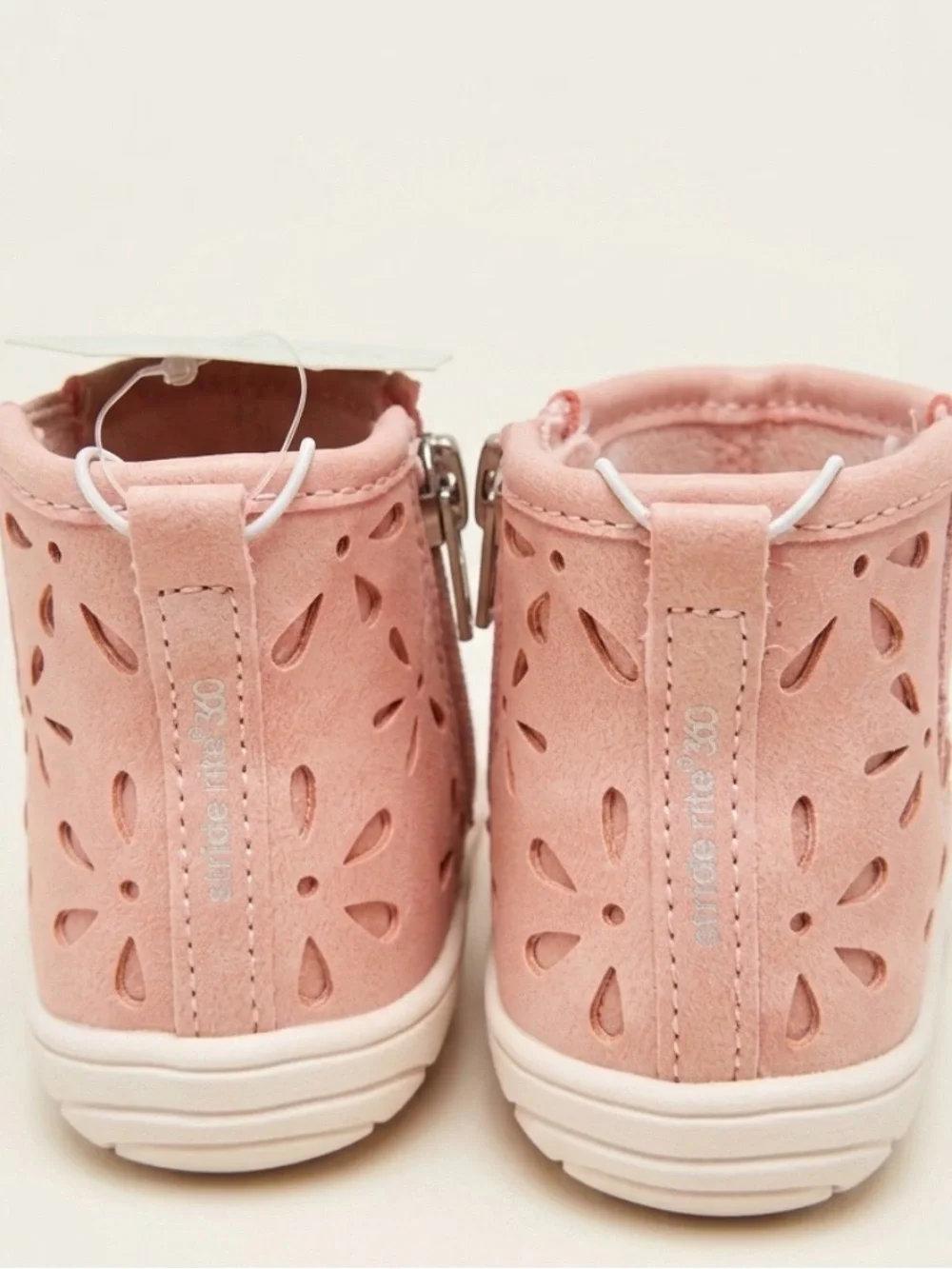 Stride Rite Pink Glitter Ankle Boots for Kids